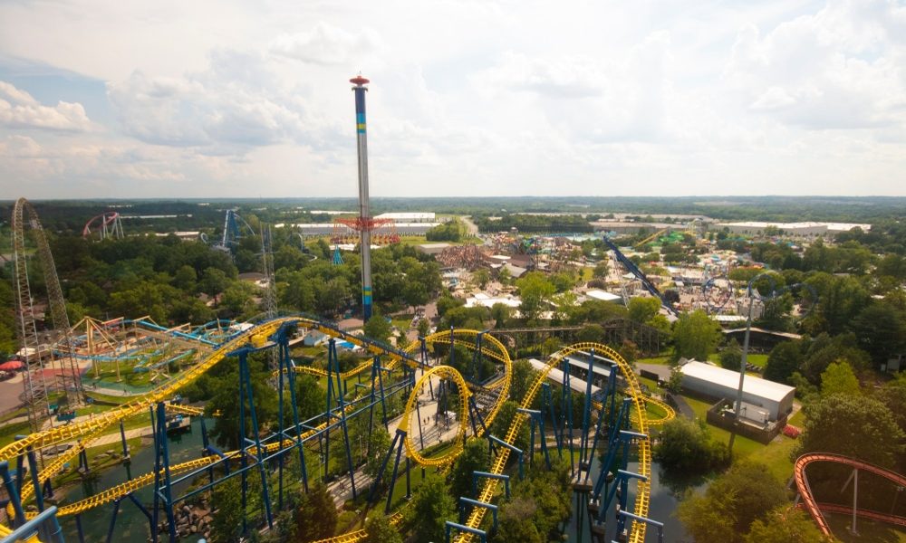 Carowinds,,Usa,-,August,19,,2019.,Attraction,Nighthawk,Roller,Coaster