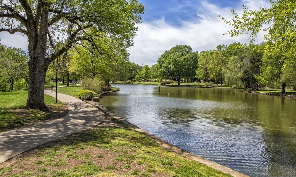 A,Beautiful,Spring,Day,In,Freedom,Park,,Charlotte,Nc